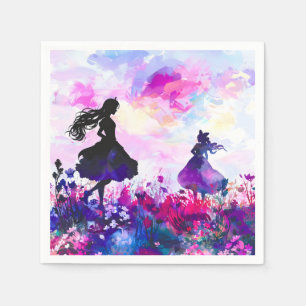WildblomWonderland Watercolor Pappersservett