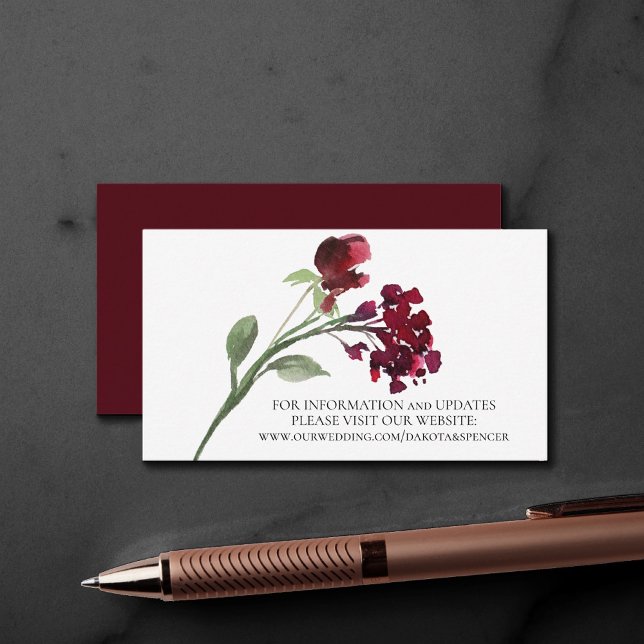 Wildbloom | Crimson Red Bohemian Flowers webbplats Tilläggskort (Skapare uppladdad)