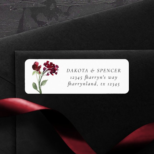 Wildbloom | Crimson Red Bohemian Returadress Etikett (Skapare uppladdad)