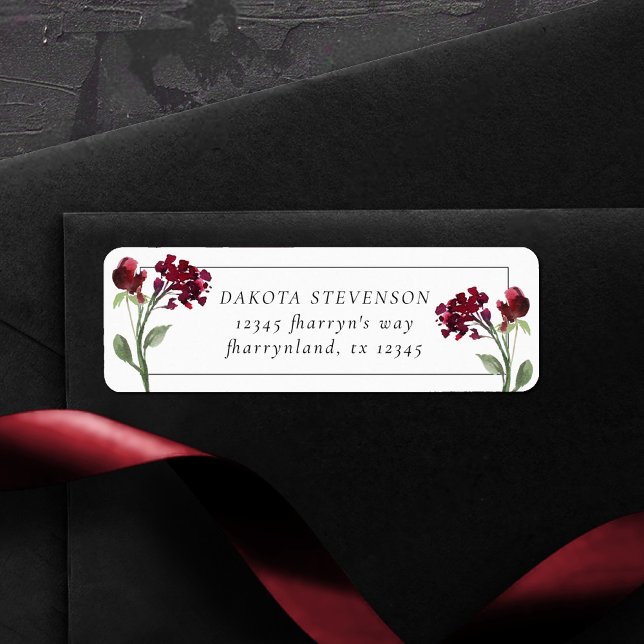 Wildbloom | Crimson Red Bohemian Returadress Returadress Etikett (Skapare uppladdad)