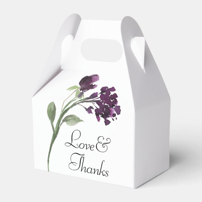 Wildbloom | Djup Lila Bohemian Flowers Tack Presentaskar (Framsidan Sidan)
