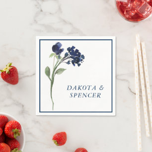 Wildbloom Klassiskt Blue Bohemian Garden Wedding Pappersservett