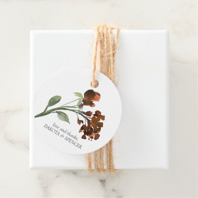 Wildbloom | Terracotta Bohemian Kärlek och tack Gåvor Etiketter (På plats)