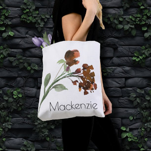 Wildbloom Terracotta Orange Bohemian Anpassnings Tygkasse