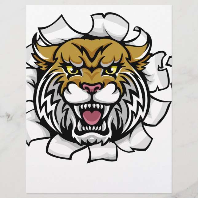 Wildcat Holding Cricket Boll Breaking Background (Framsida)