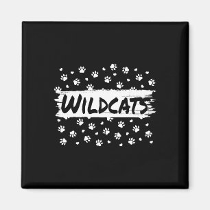 Wildcat Mascot School Spirit Back to school Footp Magnet