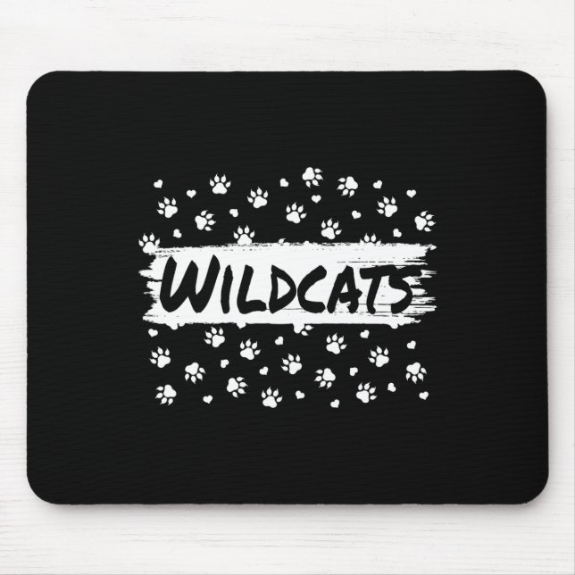 Wildcat Mascot School Spirit Back to school Footp Musmatta (Framsidan)