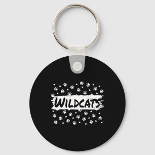 Wildcat Mascot School Spirit Back to school Footp Nyckelring