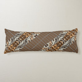Wildcat Matrix - Bengal Cat Leopard Coffee Pillow Kroppskudde