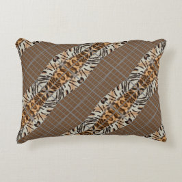 Wildcat Matrix - Bengal Cat Leopard Coffee Pillow Prydnadskudde