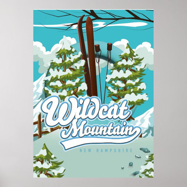 Wildcat Mountain New Hampshire Ski poster (Framsidan)