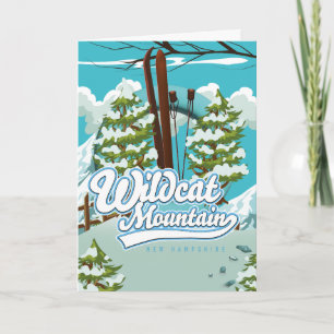 Wildcat Mountain New Hampshire Ski poster Helgdag Helgkort