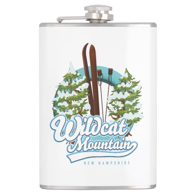Wildcat Mountain New Hampshire skidisplayreklam Ka Fickplunta (Framsidan)