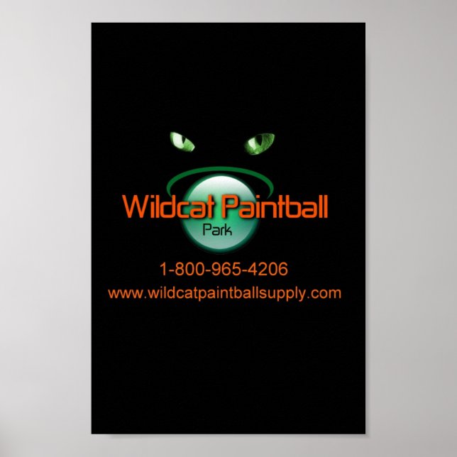 Wildcat Paintball Poster (Framsidan)