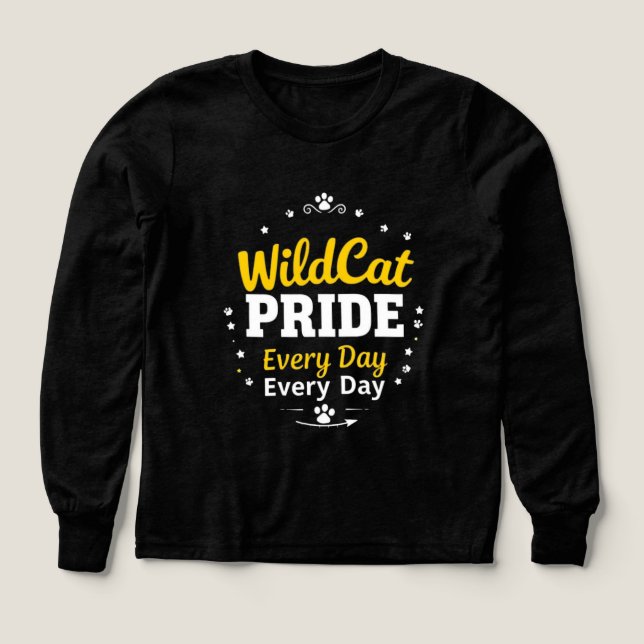WildCat Pride Every Day T-Shirt  Skolanda  (Design framsida)