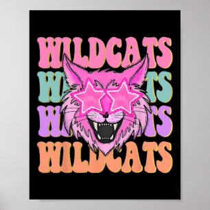 Wildcat School Mascot Poster