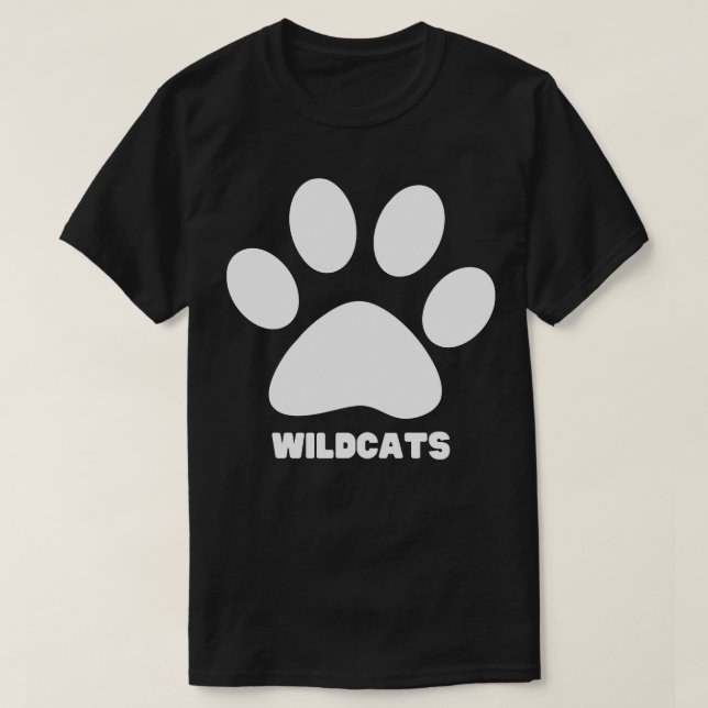 Wildcat Tass Distress Grunge Wildcat Pride 9 T Shirt (Design framsida)