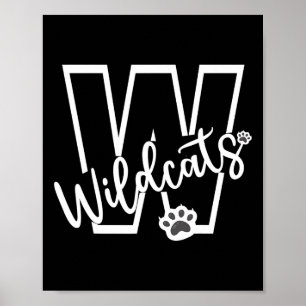 Wildcats Skol Sport Fan Teamanda Fotboll Ba Poster