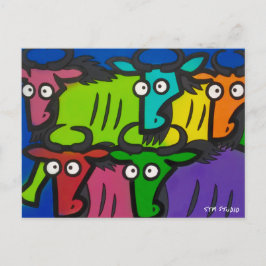 WILDEBEESS GRAFFITI Postcard Vykort