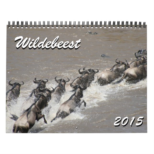 wildebeest 2015 kalender (Omslag)