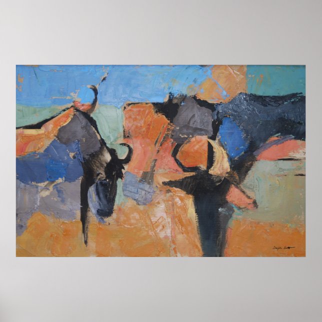 Wildebeest - Konsthyrning Poster (Framsidan)