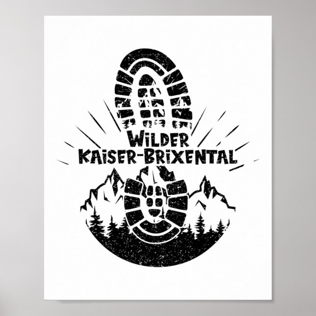 Wilder Kaiser-brixental Tyrol Austria Vacation Hik Poster (Framsidan)