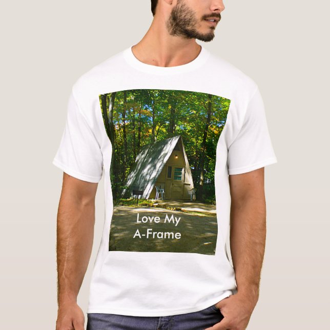Wilderness A-Ram Camping på Campground T-shirt (Framsida)