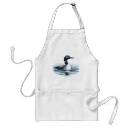 Wilderness Art Common Loon Bird Apron Förkläde