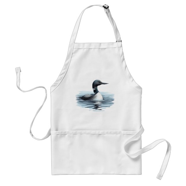 Wilderness Art Common Loon Bird Apron Förkläde (Framsidan)