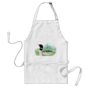 Wilderness Art Common Loon Bird Apron Förkläde