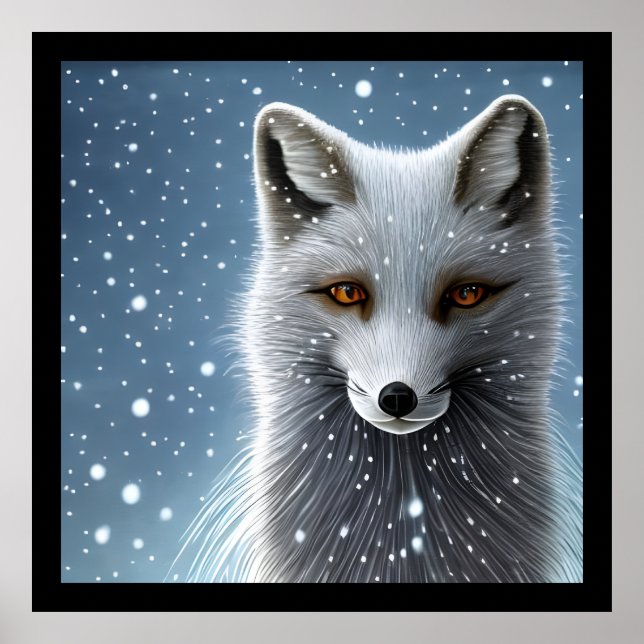 Wilderness Artic Fox Poster (Framsidan)