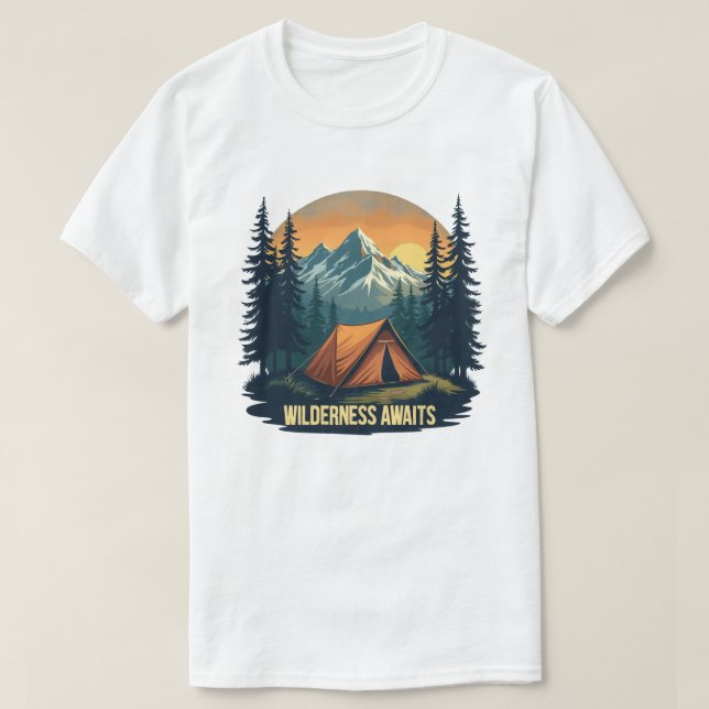 Wilderness Awaits T-Shirt | Bemra Äventyr (Design framsida)