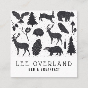 Wilderness Bed & Breakfast Fyrkantigt Visitkort