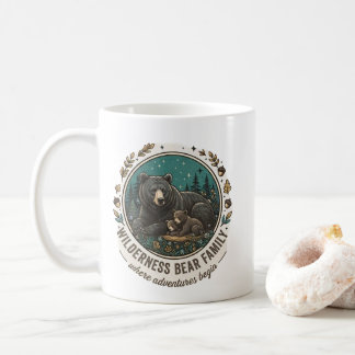 Wilderness Björnfamilj Mugg – Retro Skogs Björn G