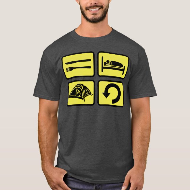 wilderness camping daily repeat boy t shirt (Framsida)