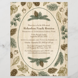 Wilderness Camping Family Reunion Jamboree BBQ Reklamblad