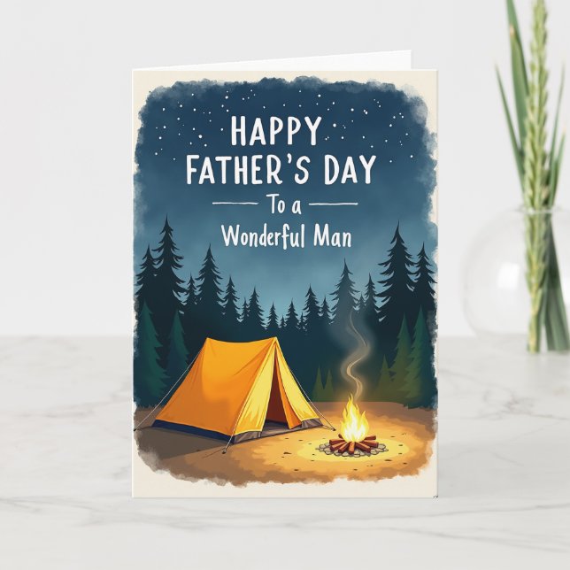 Wilderness Fathers Day Nattkort Kort (Framsida)