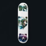 Wilderness Grizzly Bears Mini Skateboard Bräda 18,5 Cm<br><div class="desc"># grova vattenfärgade vildmarksbjörnar.</div>