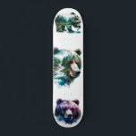Wilderness Grizzly Bears Mini Skateboard Bräda 18,5 Cm<br><div class="desc"># grova vattenfärgade vildmarksbjörnar.</div>