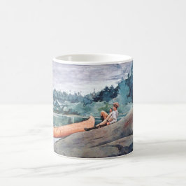 Wilderness Guide (av Winslow Homer) Kaffemugg