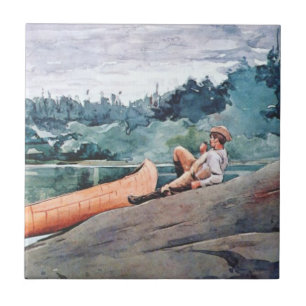 Wilderness Guide (av Winslow Homer) Kakelplatta