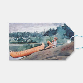 Wilderness Guide (av Winslow Homer) Presentetikett