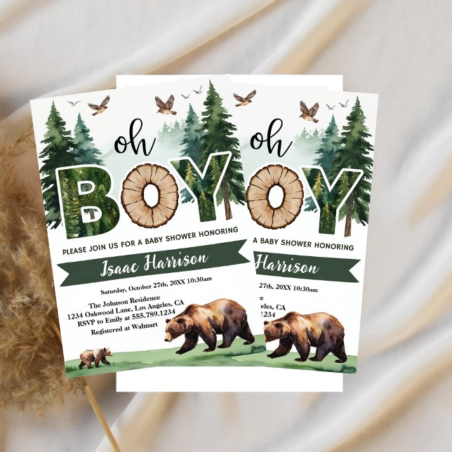 Wilderness Journey Baby Shower Inbjudningar (Skapare uppladdad)