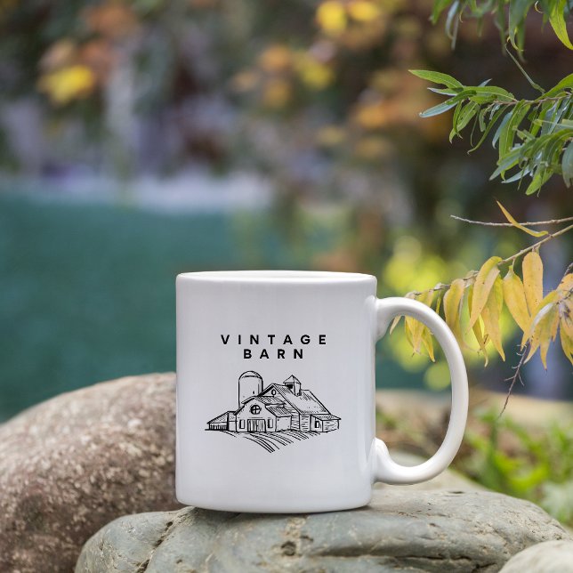 Wilderness Line Art  Minimal Mountain Mug Kaffemugg (Skapare uppladdad)