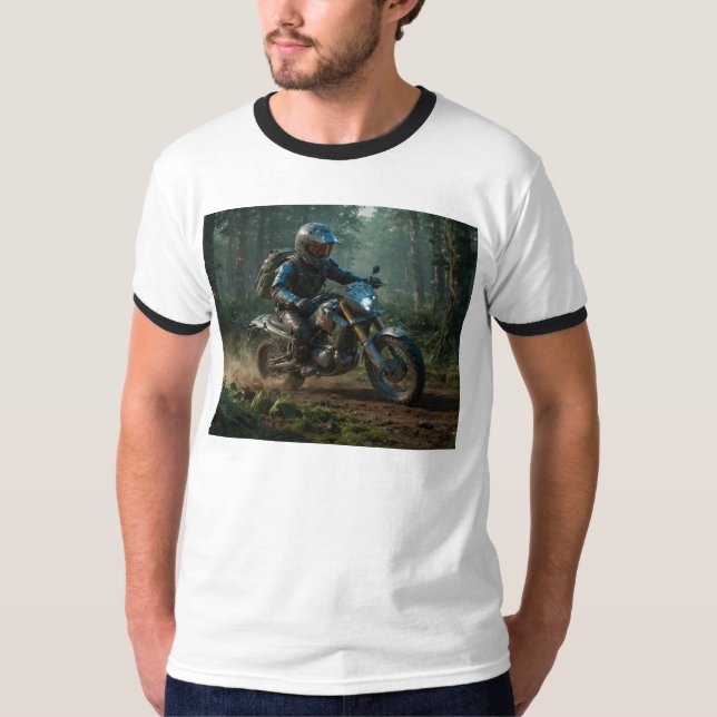 Wilderness Motocross - Dirtbike Racer II T Shirt (Framsida)
