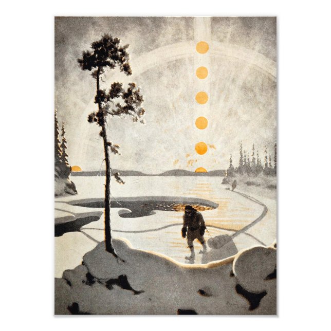 Wilderness postmän | Arthur Heming | Fototryck (Framsidan)