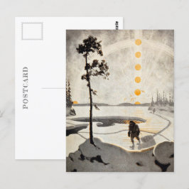 Wilderness postmän | Arthur Heming | Vykort