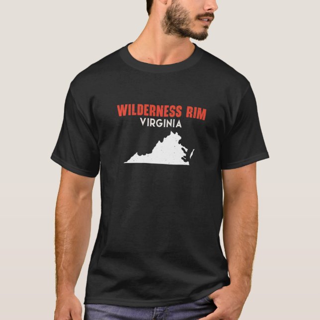 Wilderness Rim Washington USA State America Travel T Shirt (Framsida)