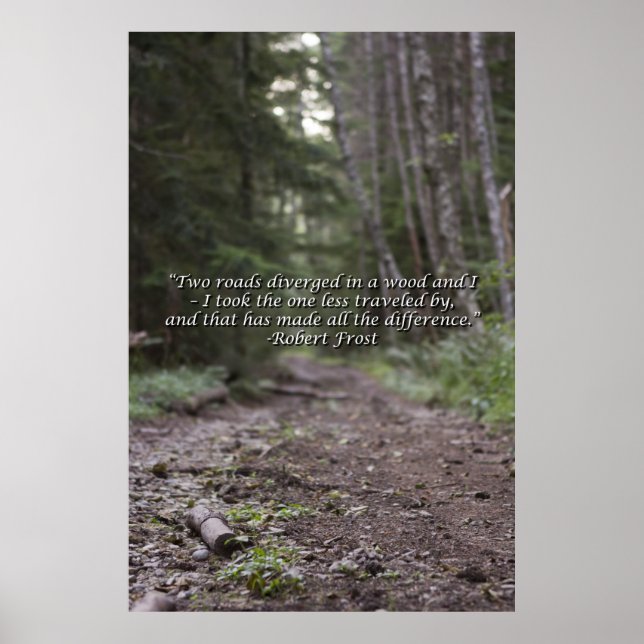 Wilderness Robert Frost Quote Poster - Large (Framsidan)