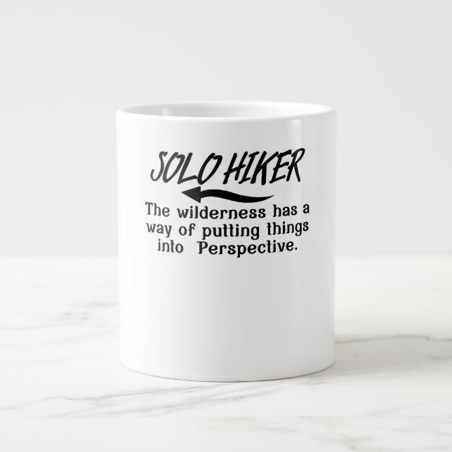 Wilderness sätter sak i ett perspektiv. jumbo mugg (Framsidan)
